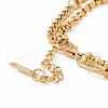 PVD Vacuum Plating 304 Stainless Steel Chain Multi-strand Bracelet STAS-P304-23G-4
