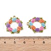Easter Alloy Enamel Pendants X-ENAM-E360-01G-04-3
