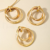 Ring Alloy Pendant Necklaces & Stud Dangle Earrings Sets FS-WG1BB50-01-4