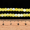 Frosted Transparent Glass Beads Strands GLAA-T032-T4mm-MBB12-4