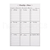 Magnetic Dry Erase Weekly Calendar for Fridge AJEW-E043-06-3