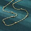 Brass Satellite Chains Necklace for Women NJEW-P265-35G-1