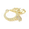 Brass Micro Pave Cubic Zirconia Pendants ZIRC-I356-18G-2