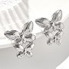 304 Stainless Steel Studs Earrings for Women EJEW-K306-24P-3