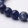 Natural Sodalite Beaded Stretch Bracelets X-BJEW-F203-05-2