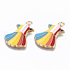 Alloy Enamel Pendants ENAM-S127-010-RS-3