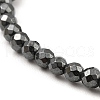 Synthetic Non-Magnetic Hematite Beaded Bracelets BJEW-E084-03-2