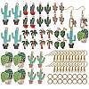 DIY Cactus Dangle Earrings Making Kit DIY-SZ0006-35-1