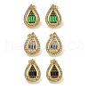 Ion Plating(IP) 304 Stainless Steel with Rhinestone Stud Earrings EJEW-G400-02A-G-1