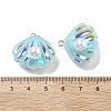 Resin Imitation Pearl Iridescent Pendants RESI-I062-01E-3