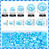 SUNNYCLUE 70G  5 Styles ABS Plastic Imitation Pearl Cabochons OACR-SC0001-45F-2