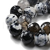 Faceted Natural Fire Crackle Agate Beads Strands G-F447-12mm-N13-4