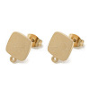 Ion Plating(IP) 304 Stainless Steel Stud Earring Findings X-STAS-I206-06G-1
