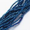 Electroplate Glass Beads Strands EGLA-J144-FP-A06-1