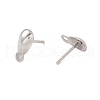 Non-Tarnish 304 Stainless Steel Stud Earring Findings X-STAS-P307-16P-2