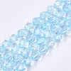 Synthetic Quartz Crystal Beads Strands G-T108-29A-1