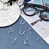 Gorgecraft 24Pcs 6 Style Plastic Eyeglass Nose Pads KY-GF0001-19-5