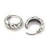 316 Surgical Stainless Steel Hoop Earrings EJEW-D096-12AS-25-2