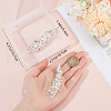 Beebeecraft 2Pcs Alloy with Glass Rhinestone Hair Barrettes OHAR-BBC0001-01-3
