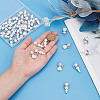 40Pcs 4 Styles Wing Alloy Pendants PALLOY-HY00034-3