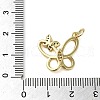 Brass Micro Pave Clear Cubic Zirconia Pendants KK-U005-01K-G-3