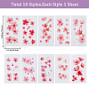 Flower Pattern Removable Temporary Water Proof Tattoos Paper Stickers AJEW-WH0413-03B-4