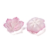 Simulation Lotus Shape Acrylic Bead Caps SACR-A008-06C-2