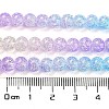 Spray Painted Crackle Glass Beads Strands DGLA-C002-6mm-07-5