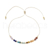Chakra Theme Adjustable Natural Mixed Gemstone Braided Bead Bracelets for Women BJEW-JB11618-02-2