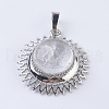 Natural & Synthetic Mixed Stone Pendants G-P352-C-2