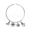 100pcs 10 Style Tibetan Style Alloy Charms TIBEP-CJ0001-38-7