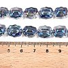 Electroplate Glass Beads Strands EGLA-T021-05I-4