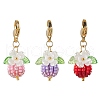 Berry Glass Seed Beads Pendant Decorations HJEW-MZ00250-2