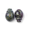 Natural Dragon Blood Carved Healing Beetle Figurines PW-WG28176-15-1