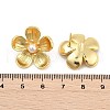 Brass ABS Plastic Imitation Pearl Flower Stud Earrings EJEW-S258-05G-2