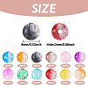 Two Tone Transparent Crackle Acrylic Beads CACR-TA0001-01-4
