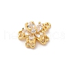 Brass Micro Pave Cubic Zirconia Charms KK-D371-04B-G-2