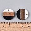 Resin & Walnut Wood Pendants RESI-T057-35M-5