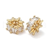 Brass Micro Pave Cubic Zirconia Spacer Beads KK-U045-16G-2