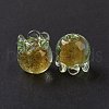 Handmade Gold Foil Lampwork Glass Beads X1-LAMP-G158-02B-3