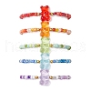 Glass Seed Bead & CCB Plastic  Kid Bracelets BJEW-JB11204-2