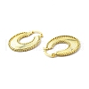 Brass Donut Hoop Earrings for Women EJEW-F296-01G-3