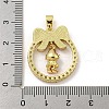 Christmas Brass Micro Pave Cubic Zirconia Pendant KK-H468-01B-01G-3