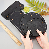PU Leather Flat Round & Rectangle & Oval & Bag Bottom FIND-CA0001-08-3