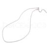 Natural Rose Quartz Beaded Necklaces NJEW-K114-A-A01-1