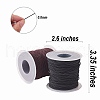 2Rolls 2 Colors Round Elastic Cord Wrapped by Nylon Thread EC-SZ0001-06-1