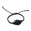 Natural Lapis Lazuli Beads Braided Bead Bracelets BJEW-Q070-01G-4