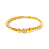 304 Stainless Steel Rhinestone Bangles for Women FS-WG55054-02-1