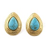201 Stainless Steel Teardrop Stud Earrings EJEW-P304-08G-4