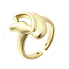 Brass Cuff Rings for Women RJEW-G347-16G-4